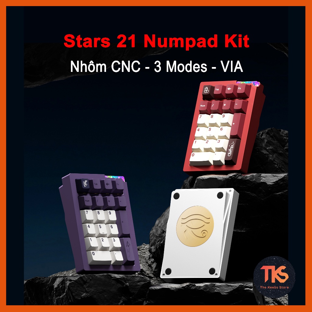 Stars21 Numpad Kit | Nhôm CNC | 3 Modes | Led RGB