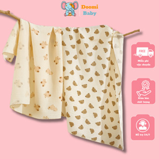 Khăn Tắm Cao Cấp 90*100cm Cho Bé Chất Xô Muslin Hàn 2 Lớp -HT630
