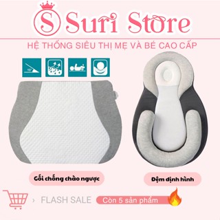 Gối Chống Trào Ngược Và Đệm Ngủ Đúng Tư Thế Cho Bé - Chống Méo Đầu - Giúp Bé Ngủ Ngoan