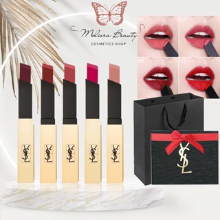  Son YSL Rouge Pur Couture The Slim.  Vỏ Vàng  Màu Hottrend 2025 Son YSL Bản Mới 