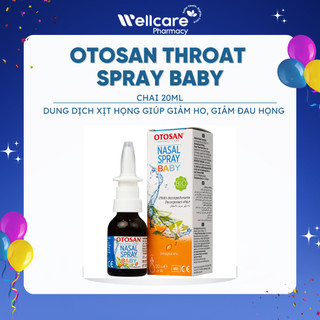 [CHÍNH HÃNG] OTOSAN Nasal Spray Baby – Chai 30ml xịt thông mũi, giảm nghẹt mũi, viêm mũi cho trẻ