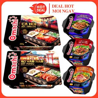 Cơm Tự Chín/Lẩu Tự Sôi OMACHI Cá Hồi Xốt Teriyaki/Bò Hầm Nấm Xốt Ponzu