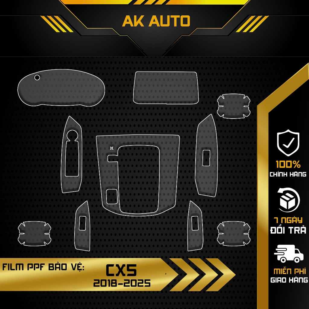 Bộ dán PPF Mazda CX5 Chống Xước Nội Thất, Xoá Mờ Tuyệt Đối Vết Xước Cũ, Tạo Độ Bóng Sang Trọng