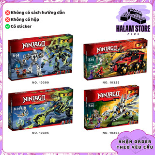 [Tổng hợp] Đồ chơi lắp ráp Ninjago season 5 mã 10399 10395 - Mô hình Robot Samurai ma, Xe ma