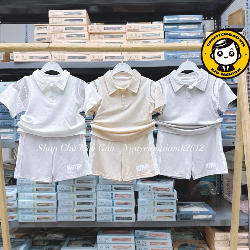 [Anminaza] Bộ cộc cho bé size 6 tháng đến 3 tuổi hãng Anminaza