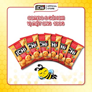 Combo 6 gói 100g Bánh gạo Nhật ICHI vị Shouyu mật ong giòn tan đậm đà