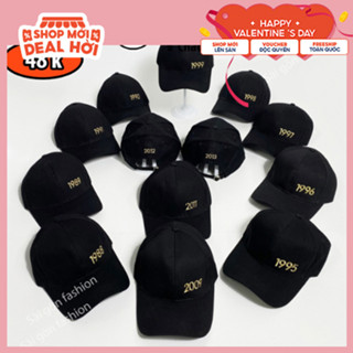 Mũ lưỡi trai thêu Năm Sinh từ 1980 - 2020