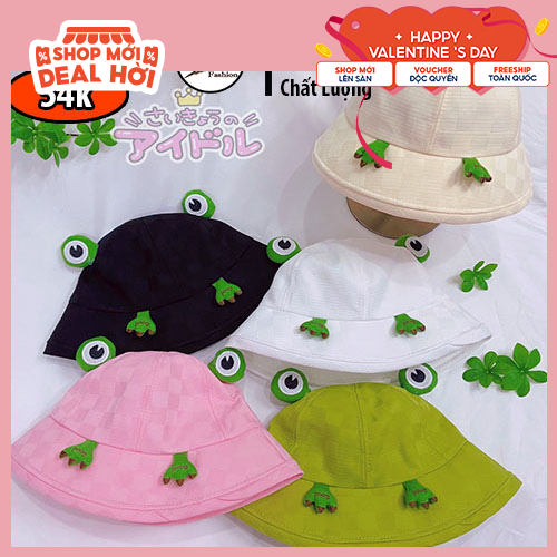 Nón Bucket tai Ếch Thời Trang