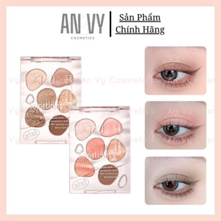 Bảng phấn mắt XiXi 6 ô lấp lánh nhiều tông màu dễ sử dụng phấn mắt xi xi