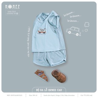 Bộ ba lỗ HRNEE vải sợi sồi Modal