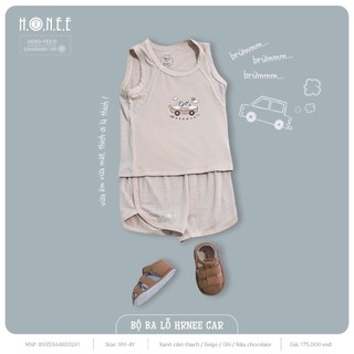 Bộ ba lỗ HRNEE vải sợi sồi Modal