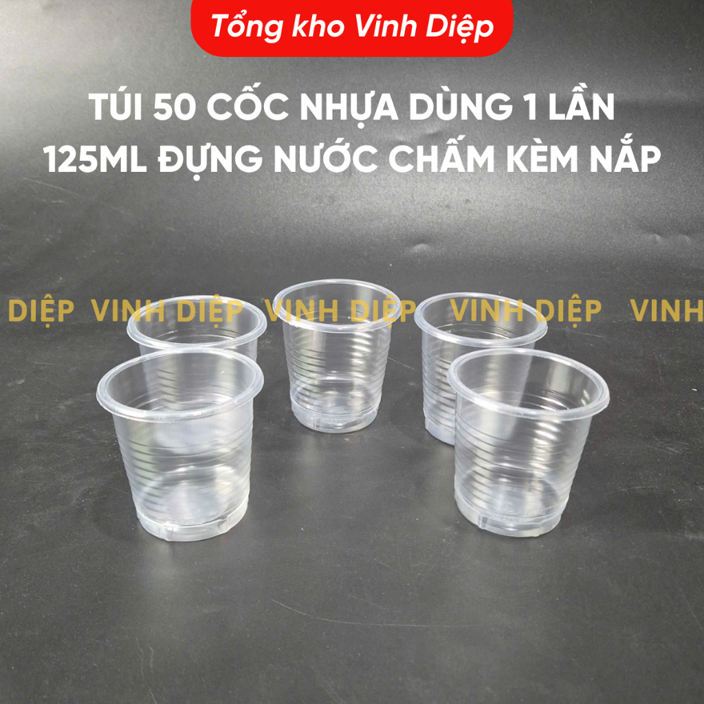 Cốc Nhựa Dùng 1 Lần Đủ Kích Cỡ - Đựng Nước Uống Trà Sữa Canh Cháo Chịu Nóng Lạnh