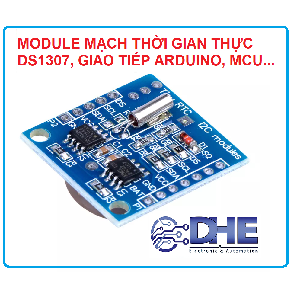 MODULE MẠCH THỜI GIAN THỰC DS1307, GIAO TIẾP ARDUINO, MCU...