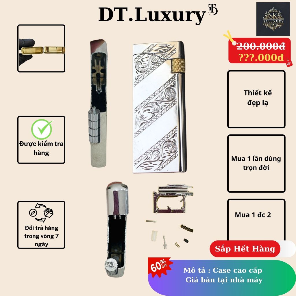 Case Slim bạc Dupont Cao cấp, Đẹp, Độc, Giá rẻ Chất liệu Đồng rẻ chất