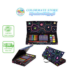 Bộ màu vẽ đa năng colormate hộp giấy 28 chi tiết - colormate
