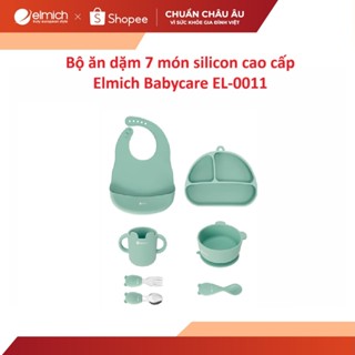 Bộ ăn dặm 7 món silicon cao cấp Elmich Babycare EL-0011