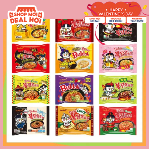 5 gói Mì cay Samyang Buldak Hàn Quốc đủ vị ngon giá rẻ