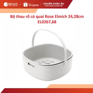 Bộ thau rổ có quai Rose Elmich 24,28cm EL0267,68