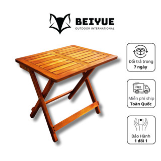  Bàn gỗ tràm tự nhiên bàn gỗ chữ nhật gấp gọn phù hợp quán cà phê sân vườn dã ngoại camping cắm trại 
