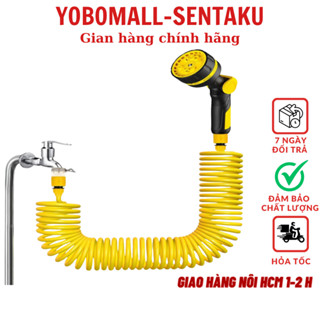 Bộ Vòi Tưới Cây Sentaku 10 Chức Năng Dây Co Dãn Rút Gọn 10M-15M,Đầy Đủ Phụ Kiện Kết Nối Vòi Nước Chuyên Nghiệp