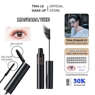 Chuốt Mi Mascara Vike Siêu Mảnh Kết Hợp Đầu Chải Siêu Nhỏ Chống Lem Chống Trôi Tina Lê Make Up