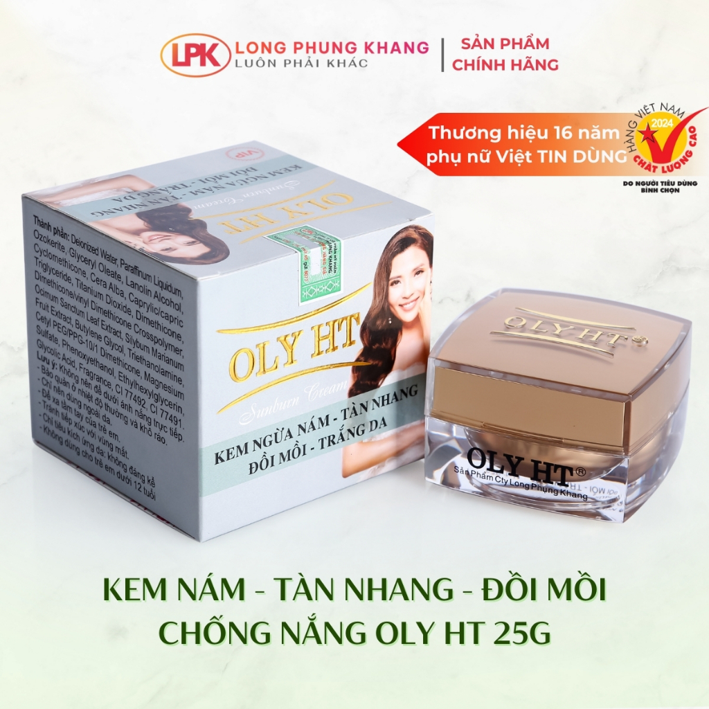 Kem Ngừa Nám - Tàn Nhang - Đồi Mồi - Trắng Da OLY HT 25G OLY-009