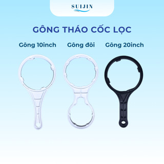Tay Gông Tháo Cốc Lọc Thô 123 10inch, 20inch Và Vỏ Màng RO Cho Máy Lọc Nước