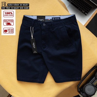 Quần short kaki nam Kunda mềm mịn dày dặn co giãn, form regular fit - Bravery