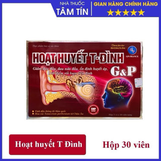 [CHÍNH HÃNG] Hoạt Huyết T-Đình cải thiện rối loạn tiền đình - Hộp 30v