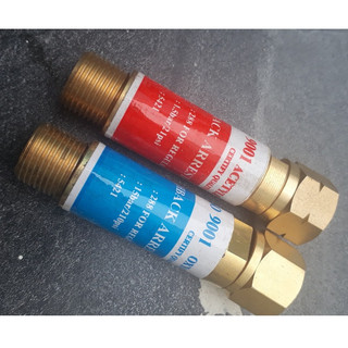 Van chống cháy ngược Oxy - Nitơ mã 288 (Lắp vào đồng hồ), Ren 17mm (3/8)