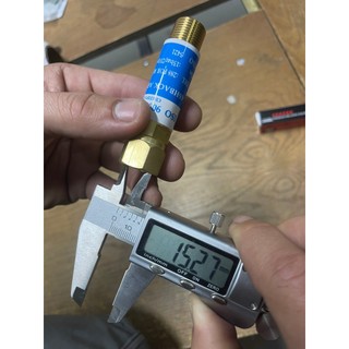 Van chống cháy ngược Oxy - Nitơ mã 288 (Lắp vào đồng hồ), Ren 17mm (3/8)