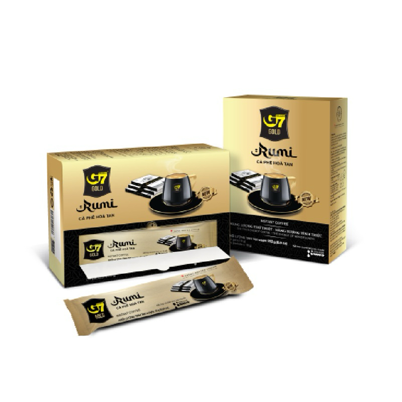 Cà phê hòa tan G7 Gold Rumi 252g (14 gói x 18g )