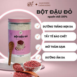 Bột đậu đỏ nguyên chất Đỗ Shop tắm ủ trắng mịn da dùng cho face, body, tẩy tế bào chết, giảm thâm sạm, dưỡng da