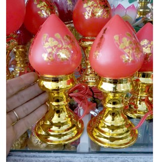 Cặp Đèn đào-Đèn thờ cắm điện đặt bàn thờ