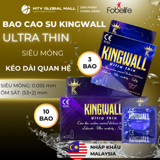 Bao Cao Su King Wall Cultra Thin Codom Fobe Siêu Mỏng, Kéo Dài Thời Gian Quan Hệ