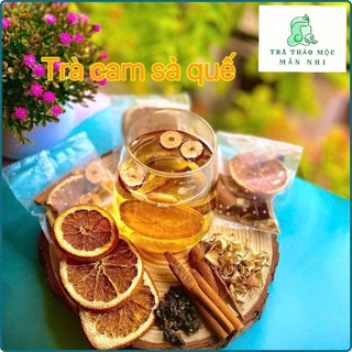  Trà cam sả quế Thảo Mộc Mẫn Nhi giúp bổ sung Vitamin C thanh lọc giải nhiệt giữ ấm cơ thể 