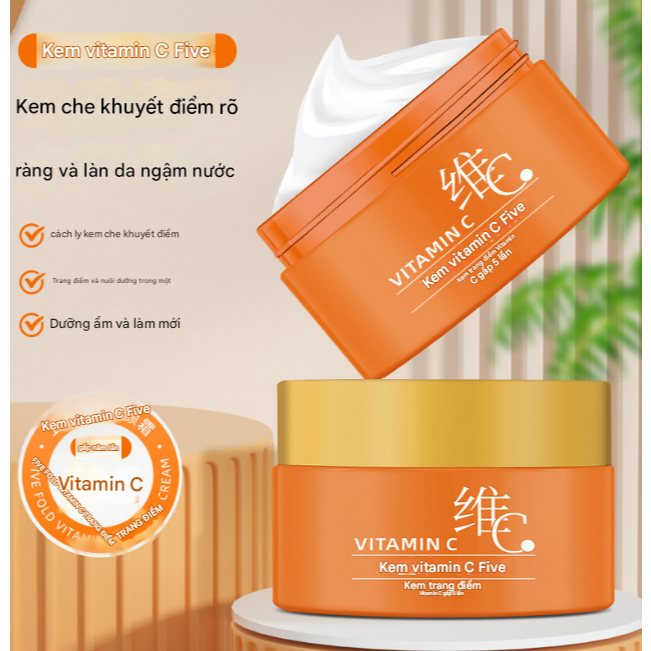Kem dưỡng trắng da Vitamin C - Kem dưỡng ẩm , kem trắng da mặt, mờ thâm, sáng da, căng bóng, ngăn ngừa lão hóa - XAVIA