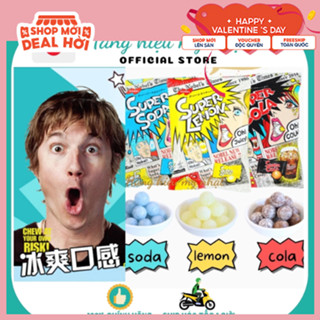 [HOT ĐỦ 3 VỊ] Kẹo siêu chua SUPER COLA /LEMON/COLA/ SUPER CANDY Nhật Bản