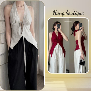 Áo Yếm Thắt Nơ Có Mút Ngực Phong Cách Đi Chơi Dạo Phố BH01