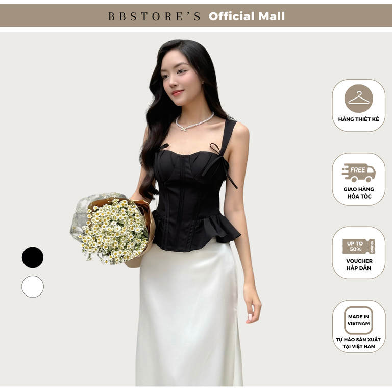 BBSTORE’S Áo Kiểu Peplum Giả Corset Sang Trọng Và Hiện Đại - A4266B