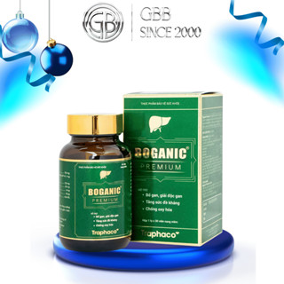 Bổ Gan Cao Cấp Boganic Premium Traphaco Giúp Hỗ Trợ Thải Độc Gan Mát Gan, Chống Oxy Hóa 30 Viên/Hộp