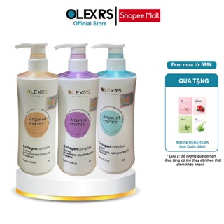 (Mẫu Mới 2025) Cặp dầu gội xả Olexrs Argan Oil Collagen Hair Salon cho tóc khô hư tổn