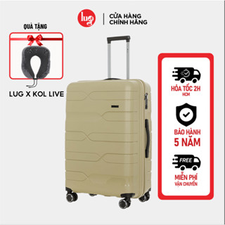   LUG x KOL LIVE  Vali Kéo LUG Lusetti LS802 Size28 Nhựa PP Chống Bể vỡ Khóa Số TSA 