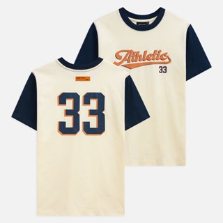 [New2] Áo Thun Nam Athletic Blue Sleeves 33, Chất Vải Thun Cotton Thoải Mái, AT0258, SOMEHOW