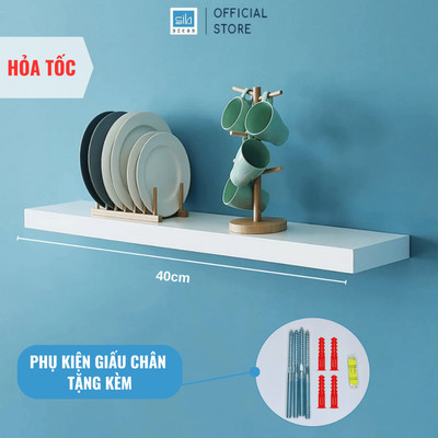 [Hỏa Tốc] Kệ Thanh Ngang Dài 40cm, Rộng 15/20cm, Gỗ Dày 25mm Trang Trí SIB Decor