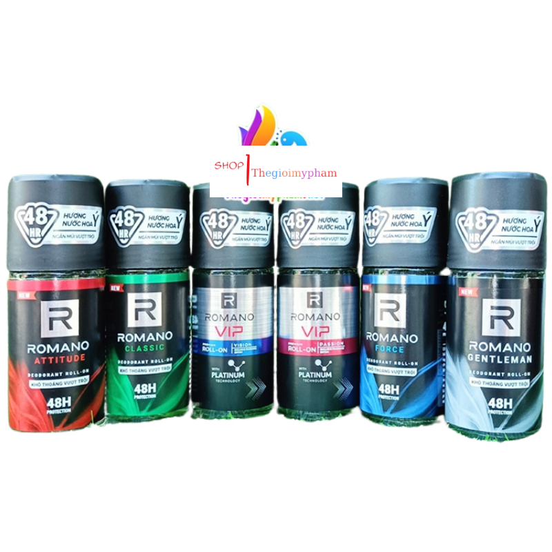 Lăn Khử Mùi Romano 50ml
