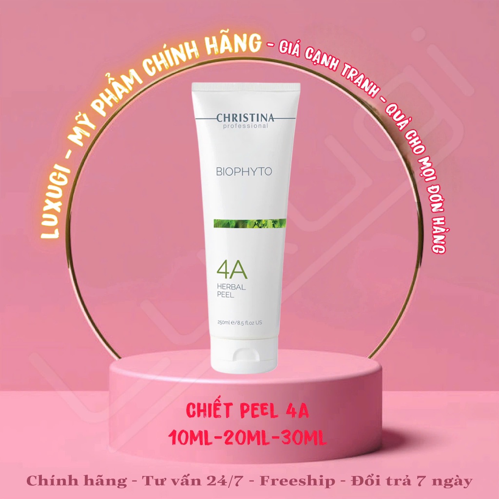 TÁCH Christina herbal peel 4A mask Tẩy da chết sạch sâu peel da loại bỏ mụn cám đầu đen