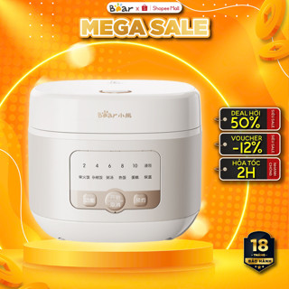Nồi Cơm Điện Đa Năng Bear DFB-P50N3, 5L, 860W, 6 Chức Năng, Lòng Nồi chống dính 6 Lớp, BH 18 Tháng