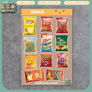 Sticker Dán Sổ Món Ăn, Nước Uống, Động Vật Dễ Thương cute dùng trang trí sổ tay, tập vở, nhật ký Bullet Journal. DS01