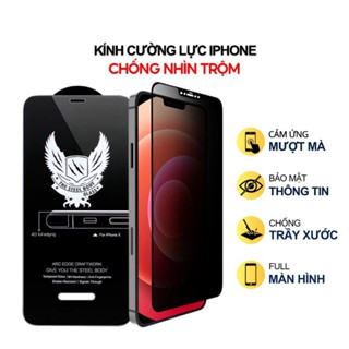 [ Đã có iP16 ] KÍNH CƯỜNG LỰC không hộp 4D CHỐNG NHÌN TRỘM CHỐNG Nhìn trộm dành cho ip 6 đến 16 Pro max